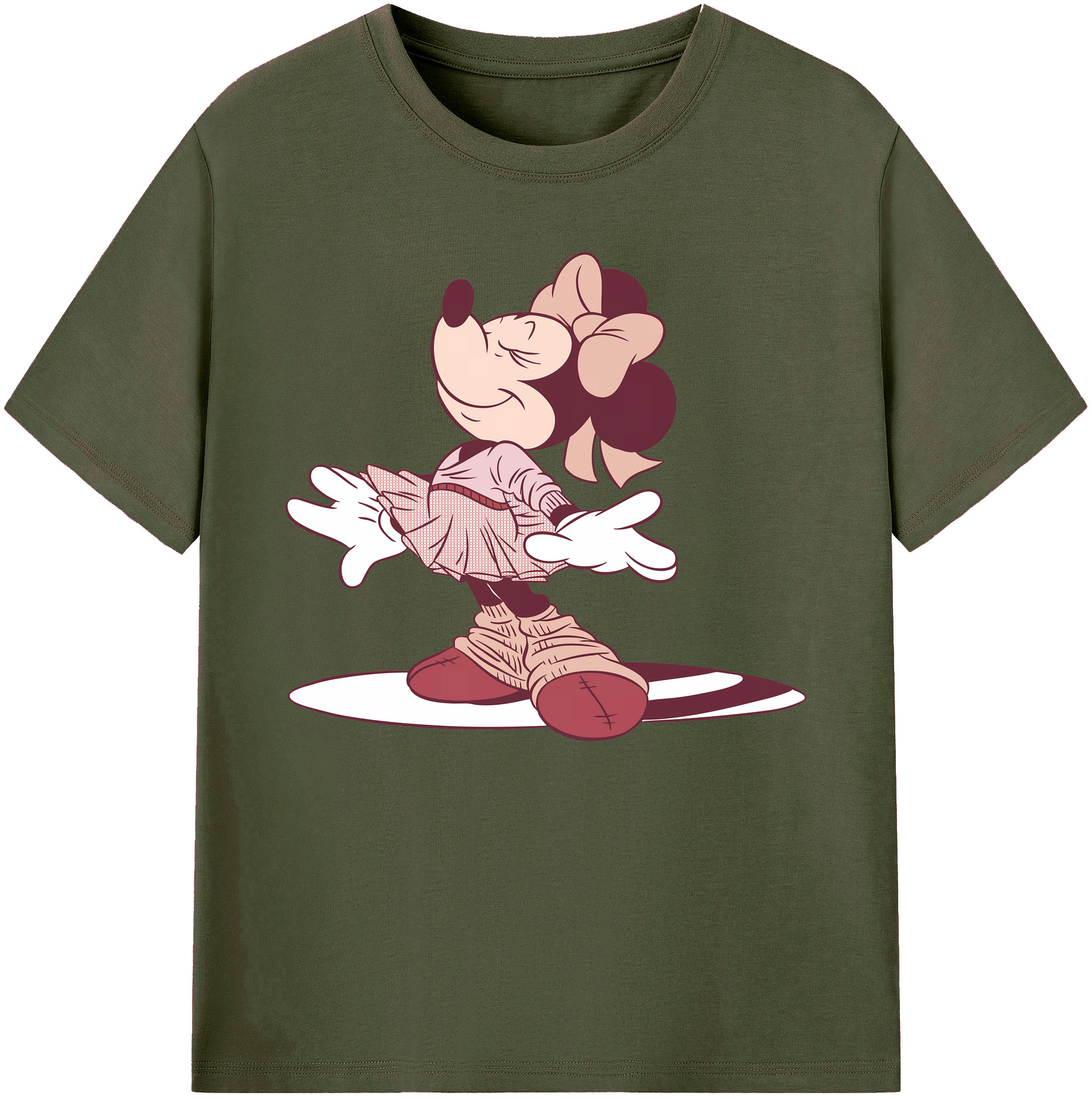 ミッキーマウス Mickey Mouse 綿100％ メンズ半袖Tシャツ｜肌触りやわらか＆通気性
